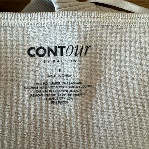 PacSun Light Gray Ribbed Halter Bralette - Picture 4 of 4